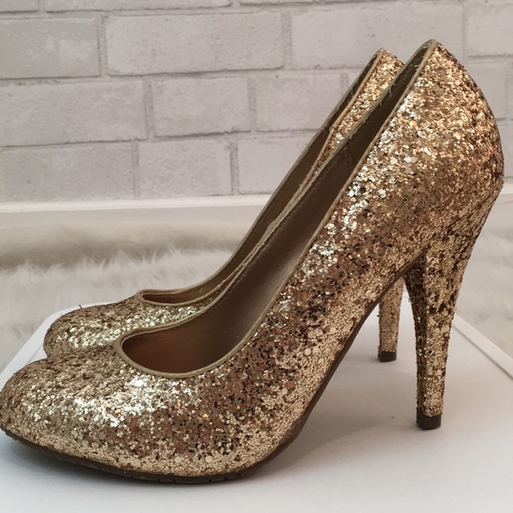 Candie's Shoes Candies Gold Sequin Pumps Poshmark